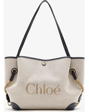 Chloé Clover Double Carry Bag - Natural
