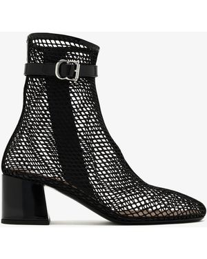 Alaïa Fishnet Boots - Black