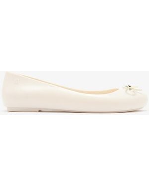 Melissa Sweet Love Chrome Ballerinas - Natural