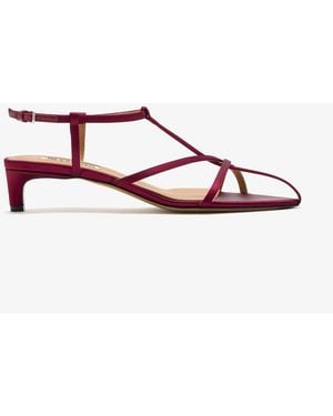 Jil Sander Cage Sandals - Red