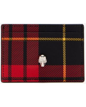 McQueen Tartan Card Holder - Red