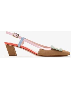 Roger Vivier Belle Vivier Slingback Pumps - White