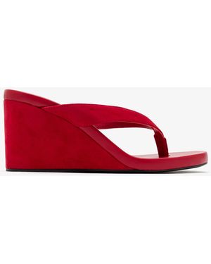 Tony Bianco Avanti Wedge Sandals - Red