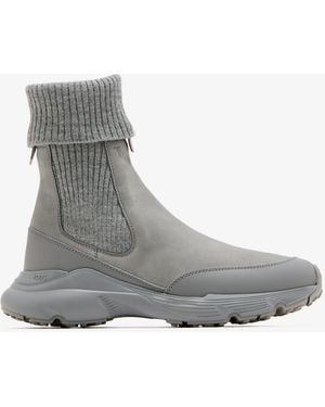 Tod's Nubuck Chelsea Boots - Gray