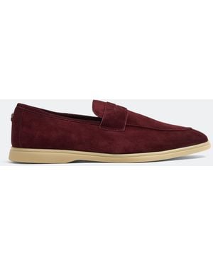 Bougeotte Suede Loafers - Red