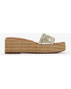 Sam Edelman Pauleena Platform Wedge Sandals - White