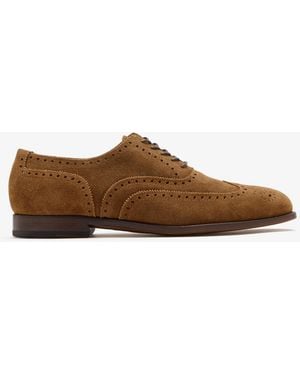 Polo Ralph Lauren Owen Suede Wingtip Shoes - Brown