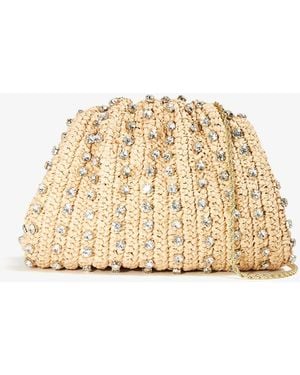 Loeffler Randall Bailey Dome Clutch - Natural