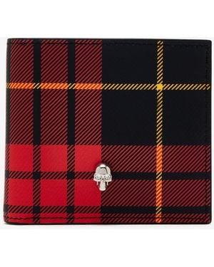 McQueen Skull Wallet - Red