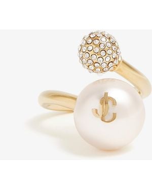 Jimmy Choo Auri Ring - White