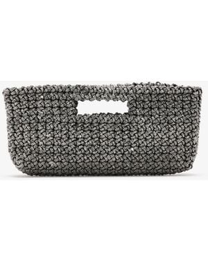 HIBOURAMA Livia Piccola Gem Top-Handle Bag - Gray