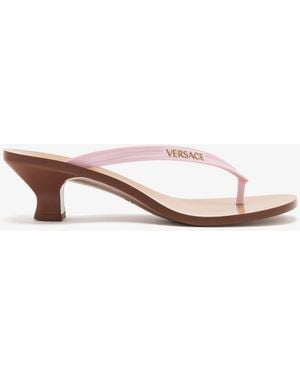 Versace Sophie Thong Sandals - White
