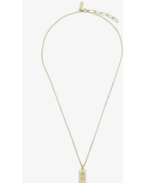 Common Lines Guadalupe Tag Necklace - White