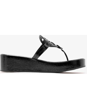 Tory Burch Miller Wedge Sandals - White
