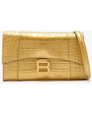 Balenciaga Hourglass Chain Wallet - Natural
