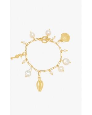Oceanus Pearl Prism Bracelet - White