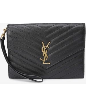 Saint Laurent Envelope Pouch - Black