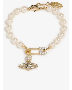 Vivienne Westwood Lucrece Pearl Bracelet - White