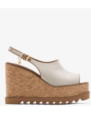 Stella McCartney Sneak-Elyse Platform Sandals - Natural
