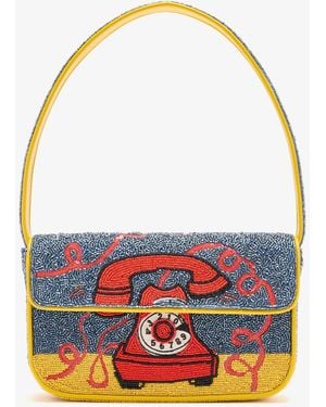 STAUD Tommy Shoulder Bag - White