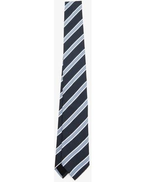 BOSS Striped Tie - White