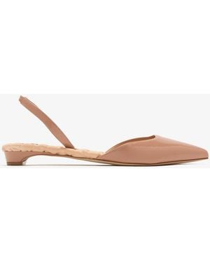 Aera Jackie Slingback Flats - White