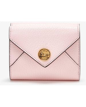 Chloé Small Tri-Fold Envelope Wallet - Pink