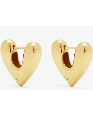 Annika Inez Heart Hoops - Metallic