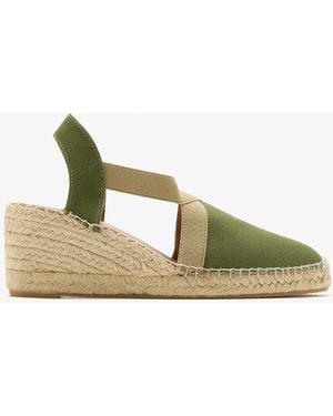 Luna Lucia Wedge Espadrilles - Green
