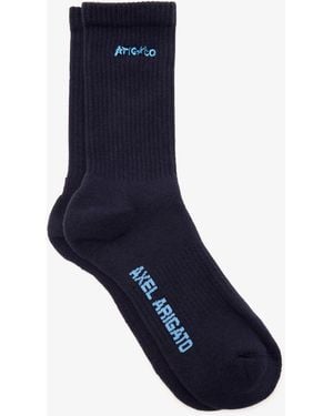 Axel Arigato Floral Logo Socks - Blue