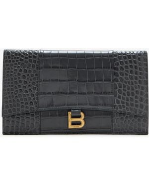 Balenciaga Hourglass Flat Pouch - Gray