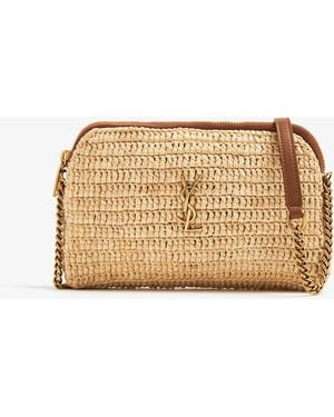 Saint Laurent Gaby Zipped Pouch - Natural