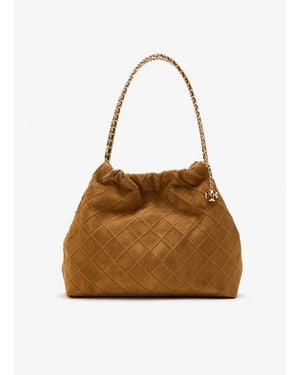 Tory Burch Fleming Hobo Bag - Brown