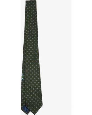 Ferragamo Gancini Print Tie - White
