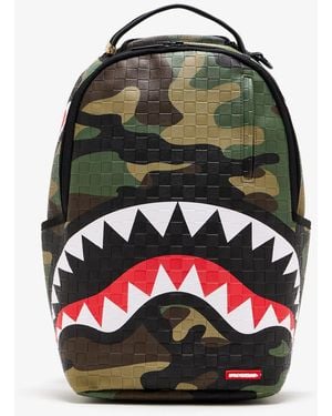 Sprayground Woodland Camo Check Backpack - Gray