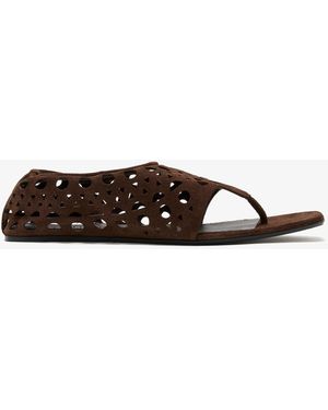 Alaïa Vienne Thong Sandals - White