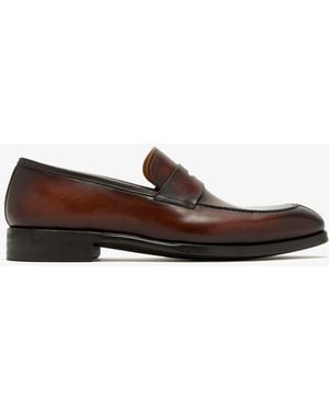 Magnanni Madison Leather Loafers - Brown