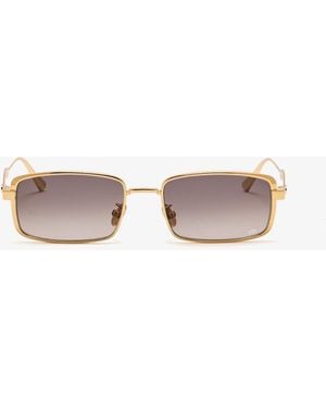 Dior Cannage S2U Rectangular Sunglasses - White
