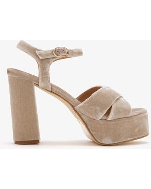 Andrea Gomez Bella Platform Sandals - Natural