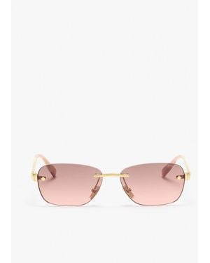 BVLGARI Tubogas Square Sunglasses - Pink
