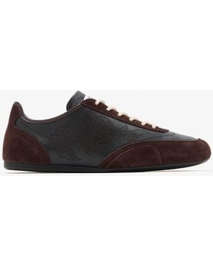 Jimmy Choo Sunny Leather And Suede Sneakers - Black