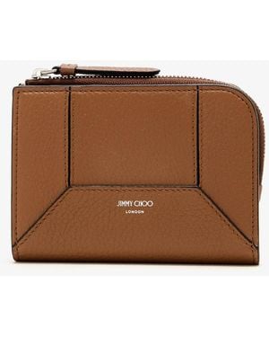 Jimmy Choo Dm Compact Wallet - Brown