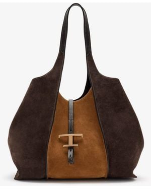 Tod's Timeless Medium Shopping Bag - Brown
