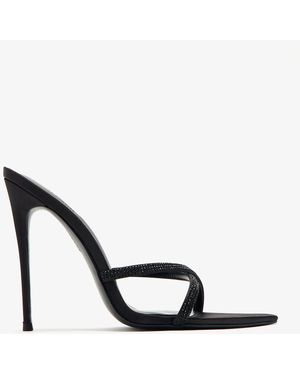 Femme LA Donatella Mule Heel Sandal - White