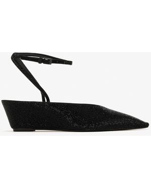Tory Burch Pavé Wedge Pumps - White