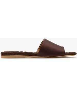 Aera Mia Slide Sandals - White