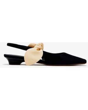 Neous Uba Slingback Flats - White