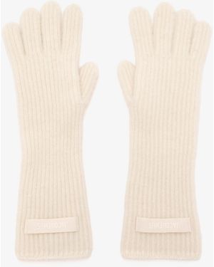 Jacquemus Les Gants Gros Grain Gloves - White