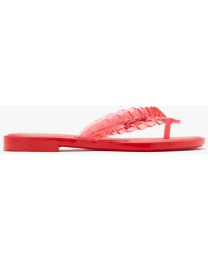 Ganni X Melissa Flip Flops - Red
