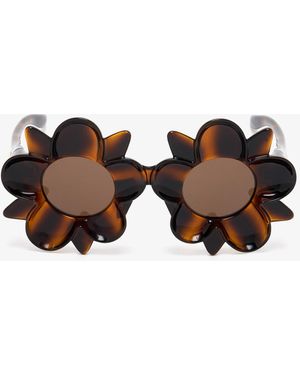 Bottega Veneta Peggy Flower Sunglasses - Brown